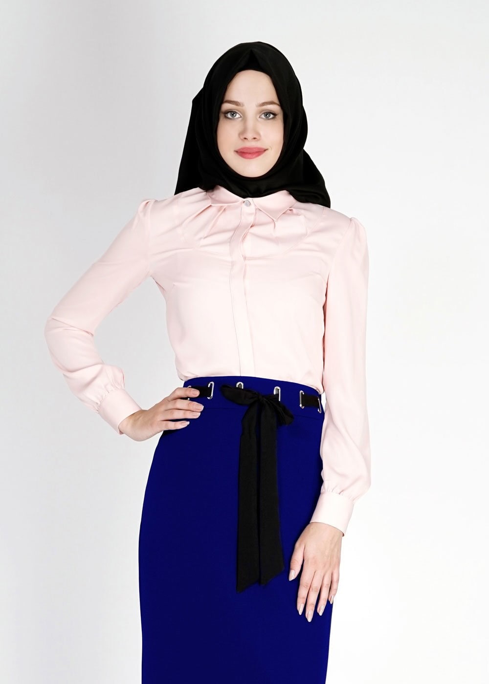 Tesettür giyim LACİVERT 6739 Dilma Tesettür Etek