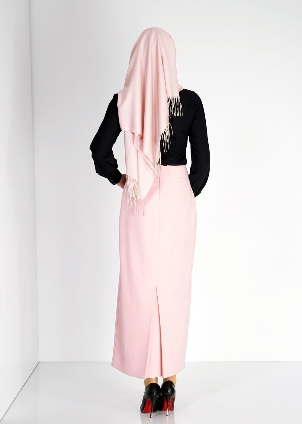 Tesettür giyim PUDRA 6739 Dilma Tesettür Etek