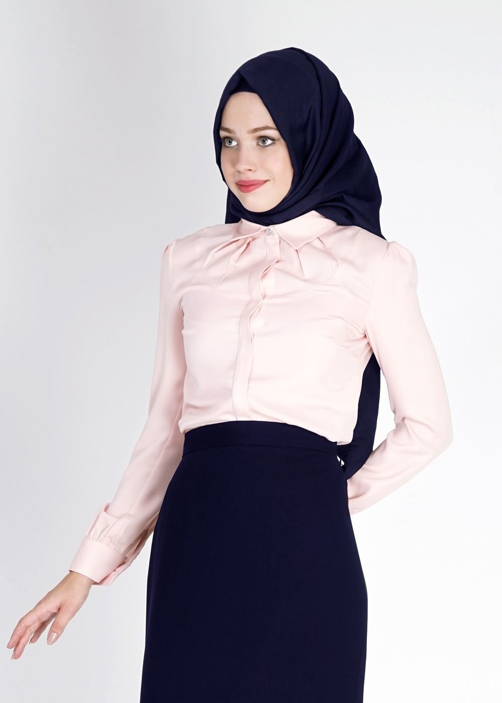 Tesettür giyim LACİVERT 6742 Rado Tesettür Etek