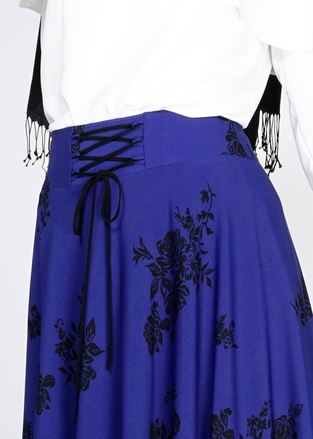 Tesettür giyim LACİVERT 6690-2 Emp.Crep Tesettür Etek