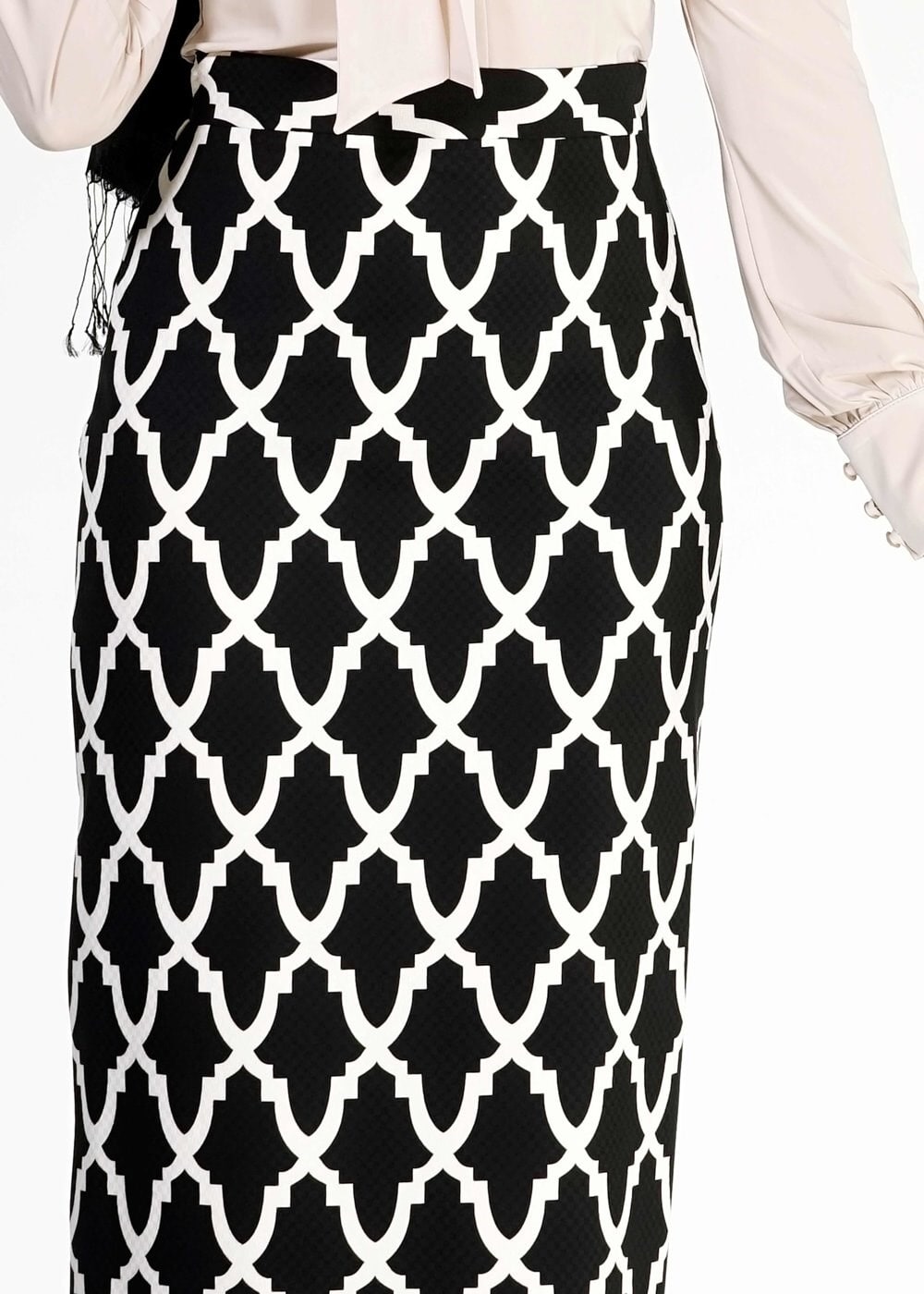 Tesettür giyim SİYAH 6741-1 Duygu Tesettür Etek