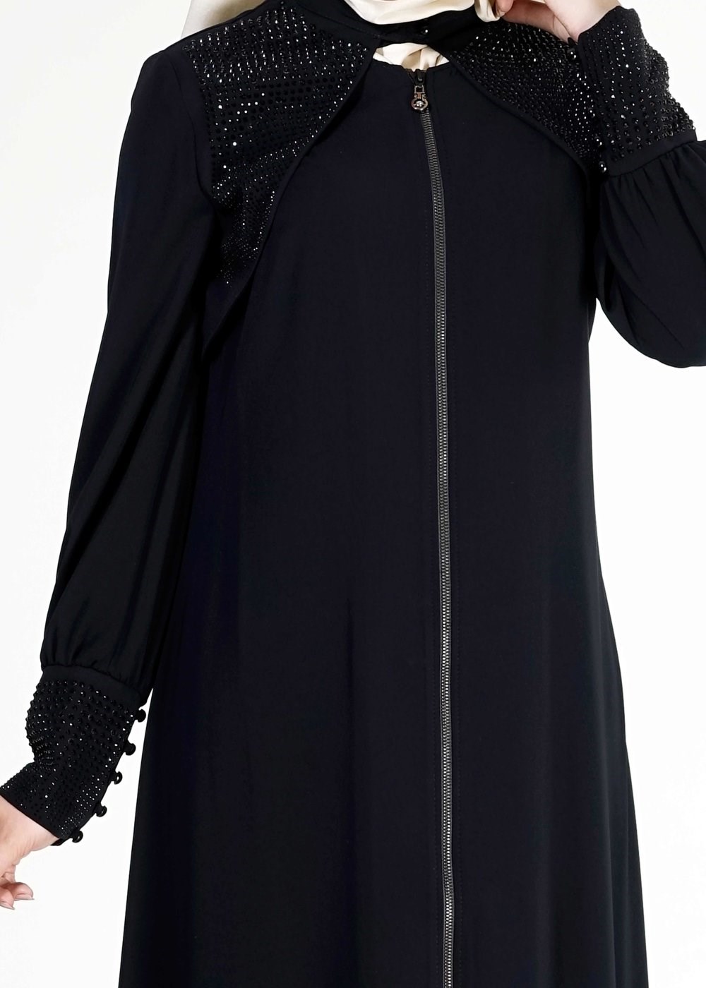 Tesettür giyim LACİVERT 8124 Gino Tesettür Ferace