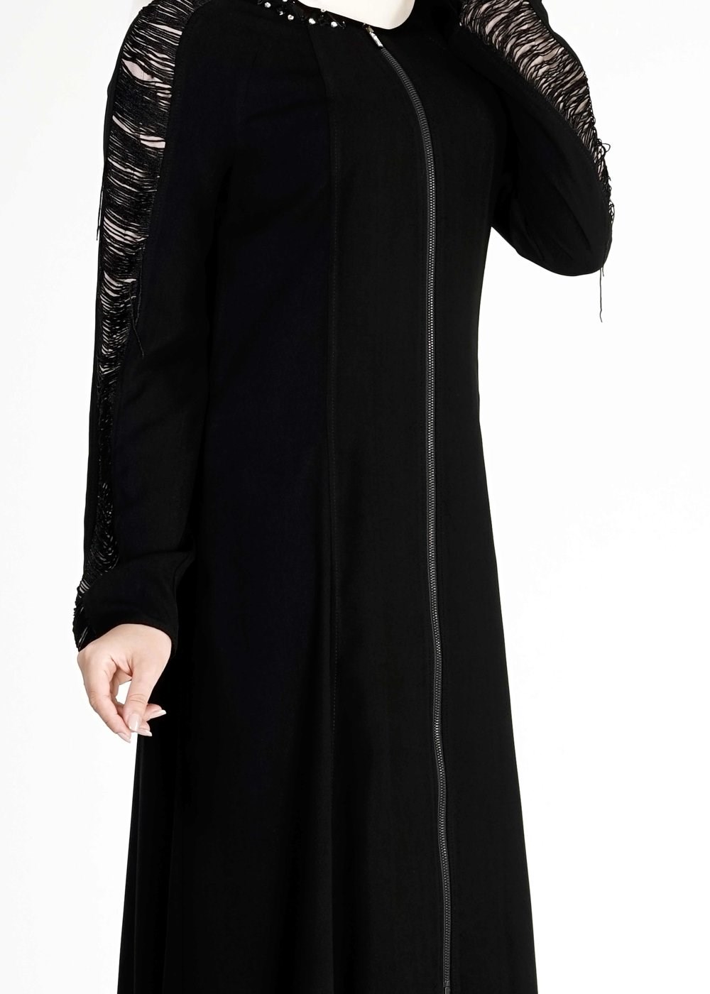 Tesettür giyim SİYAH 8127 Sude Tesettür Ferace