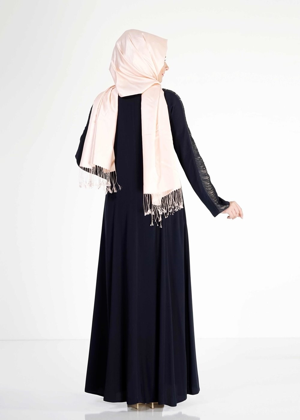 Tesettür giyim LACİVERT 8127 Sude Tesettür Ferace