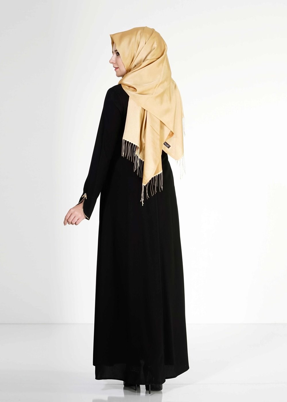 Tesettür giyim SİYAH 8143 Gino Tesettür Ferace