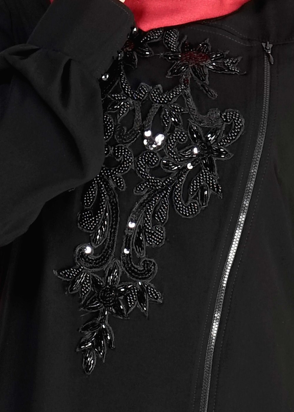 Tesettür giyim SİYAH 8156 Gino Tesettür Ferace