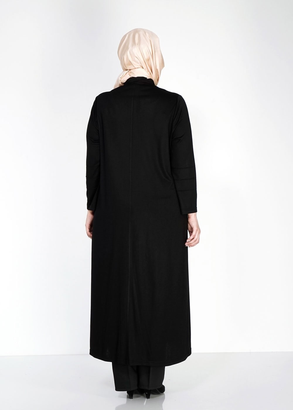 Vêtements hijab NOIR 8180 Venezia Tesettür Ferace