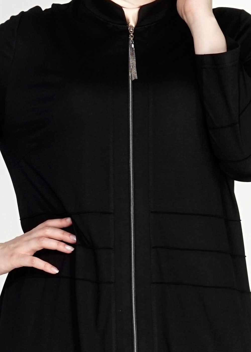 Vêtements hijab NOIR 8180 Venezia Tesettür Ferace