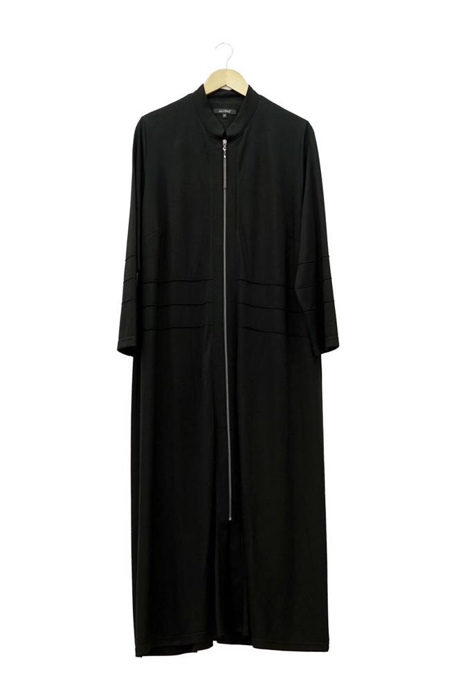 Vêtements hijab NOIR 8180 Venezia Tesettür Ferace - ALVİNA