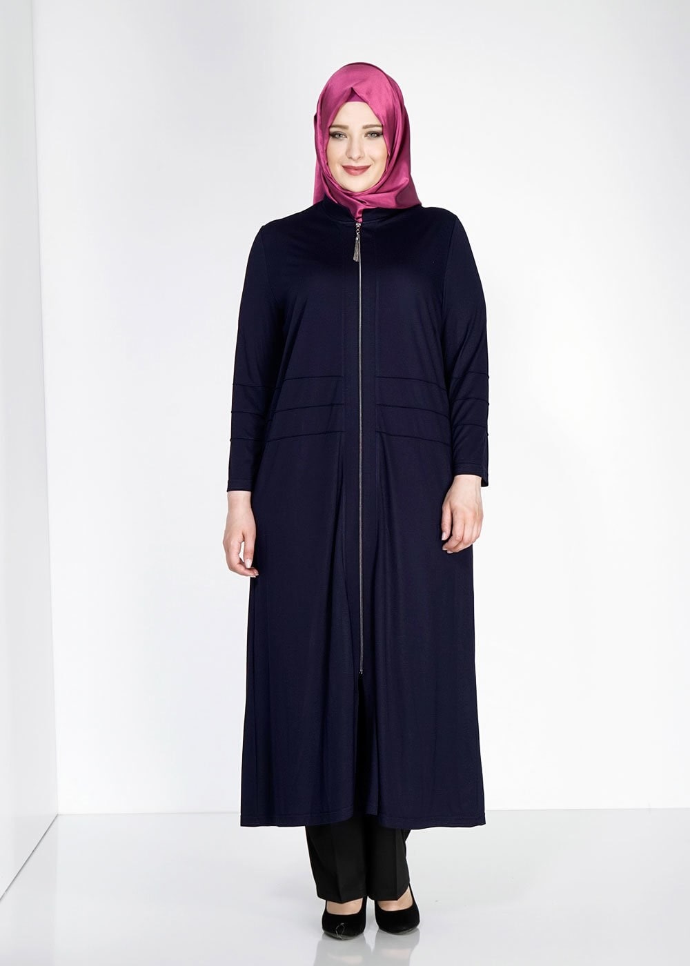 Vêtements hijab BLEU MARINE 8180 Venezia Tesettür Ferace