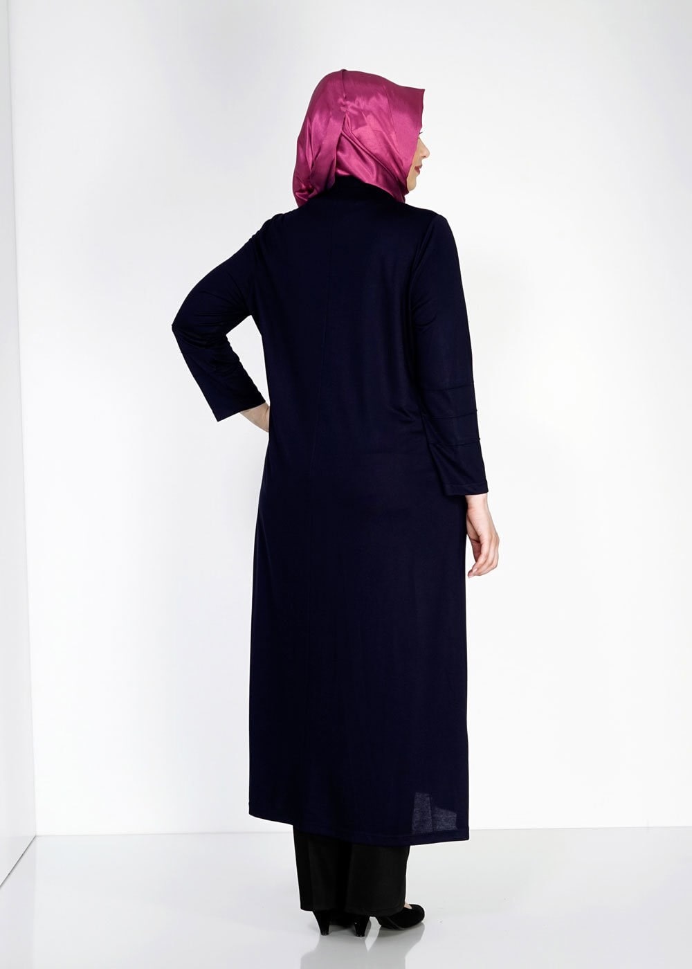 Vêtements hijab BLEU MARINE 8180 Venezia Tesettür Ferace