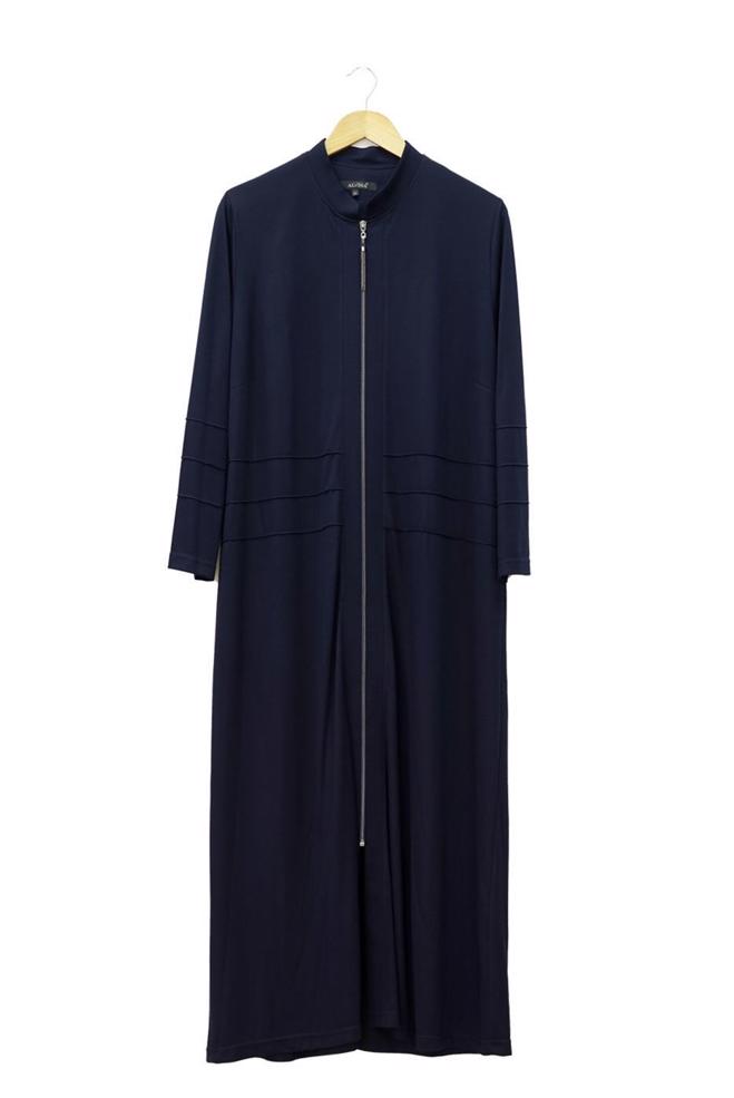 Hijab clothing NAVY BLUE 8180 Venezia Tesettür Ferace - ALVİNA