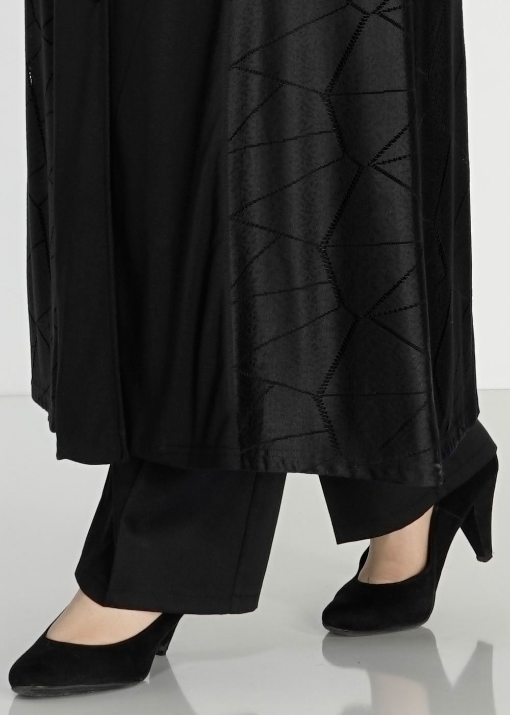 Vêtements hijab NOIR 8182 Venezia Tesettür Ferace