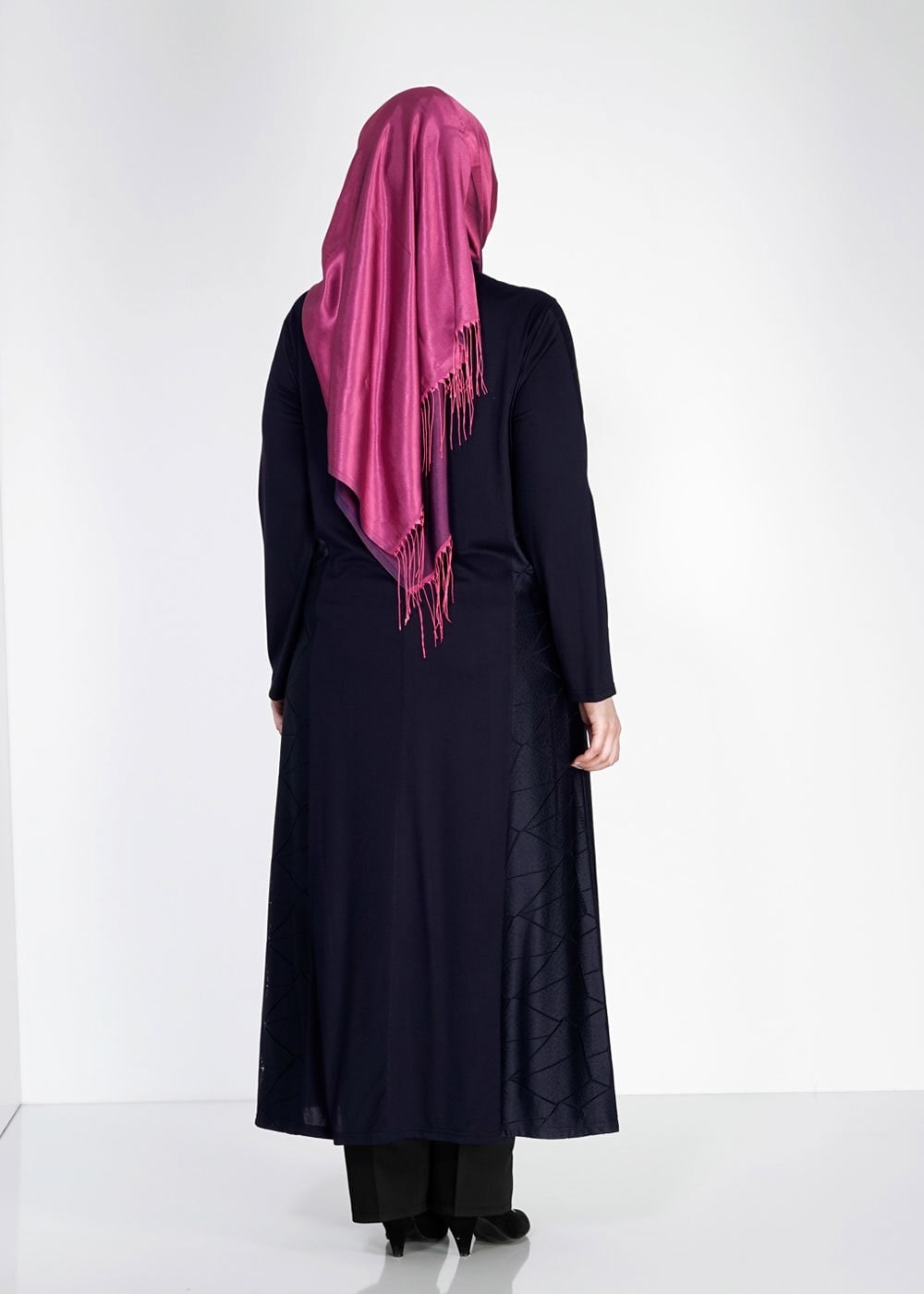 Tesettür giyim LACİVERT 8182 Venezia Tesettür Ferace