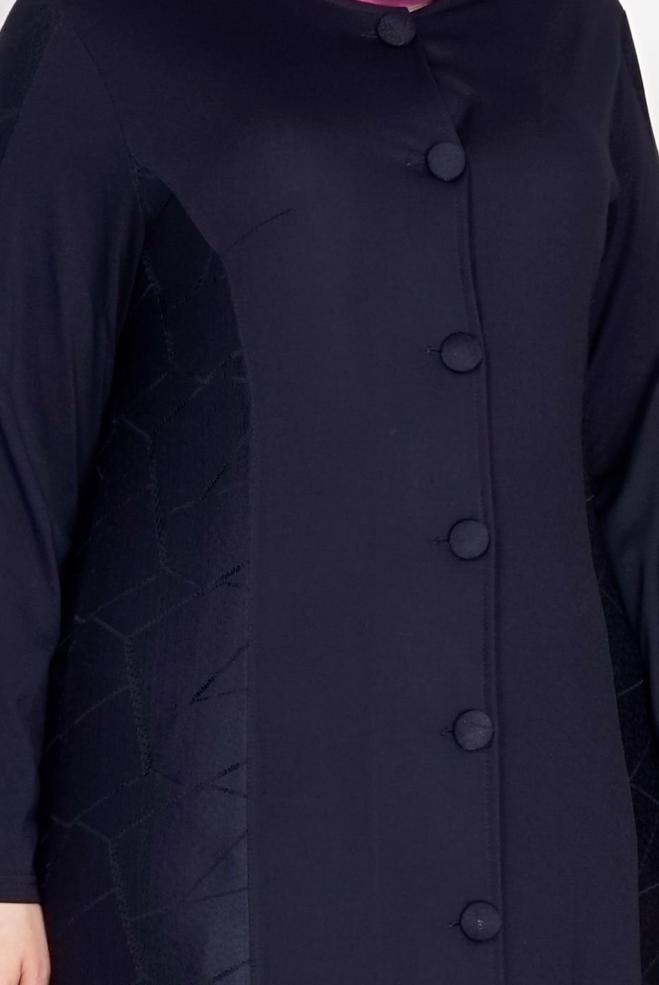 Hijab clothing NAVY BLUE 8182 Venezia Tesettür Ferace - ALVİNA