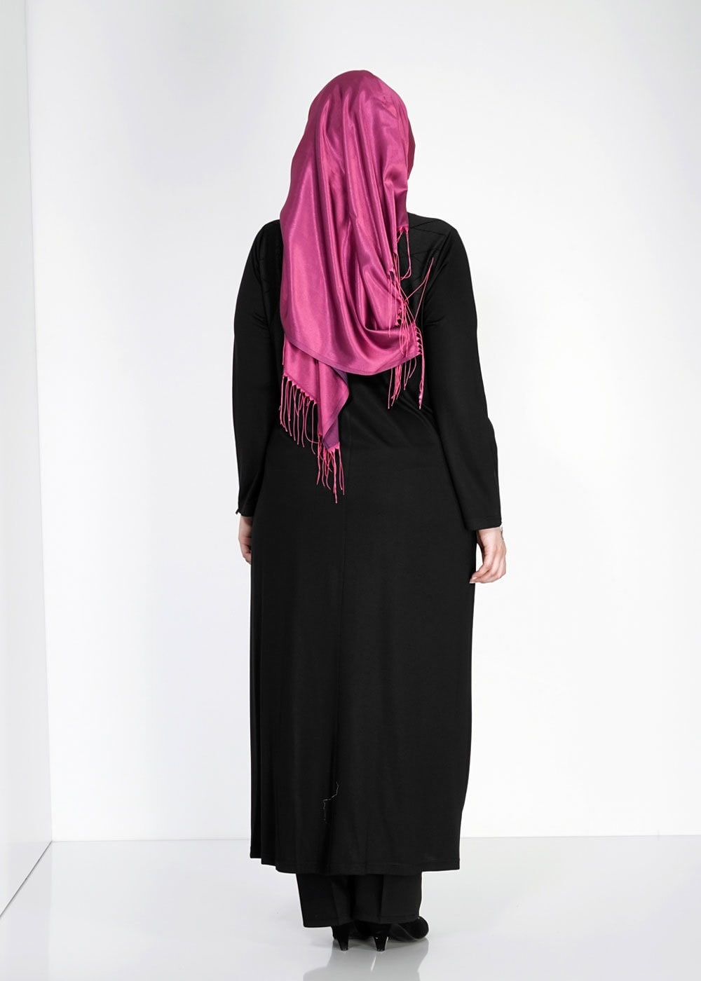 Vêtements hijab NOIR 8183 Venezia Tesettür Ferace
