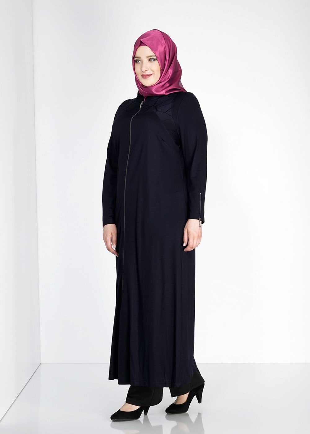 Hijab clothing NAVY BLUE 8183 Venezia Tesettür Ferace