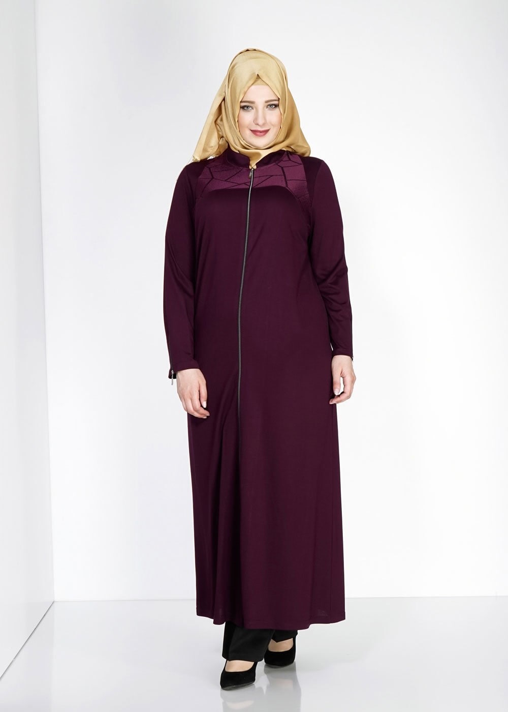 Vêtements hijab PRUNE 8183 Venezia Tesettür Ferace