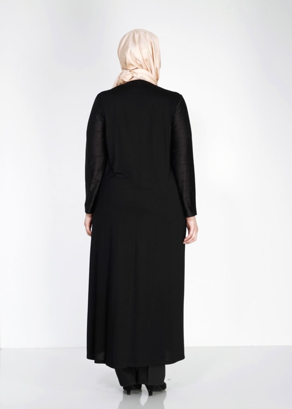 Tesettür giyim SİYAH 8184 Venezia Tesettür Ferace