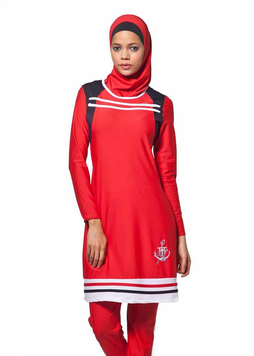 Tesettür giyim KIRMIZI 013 ADASEA TESETTUR MAYO