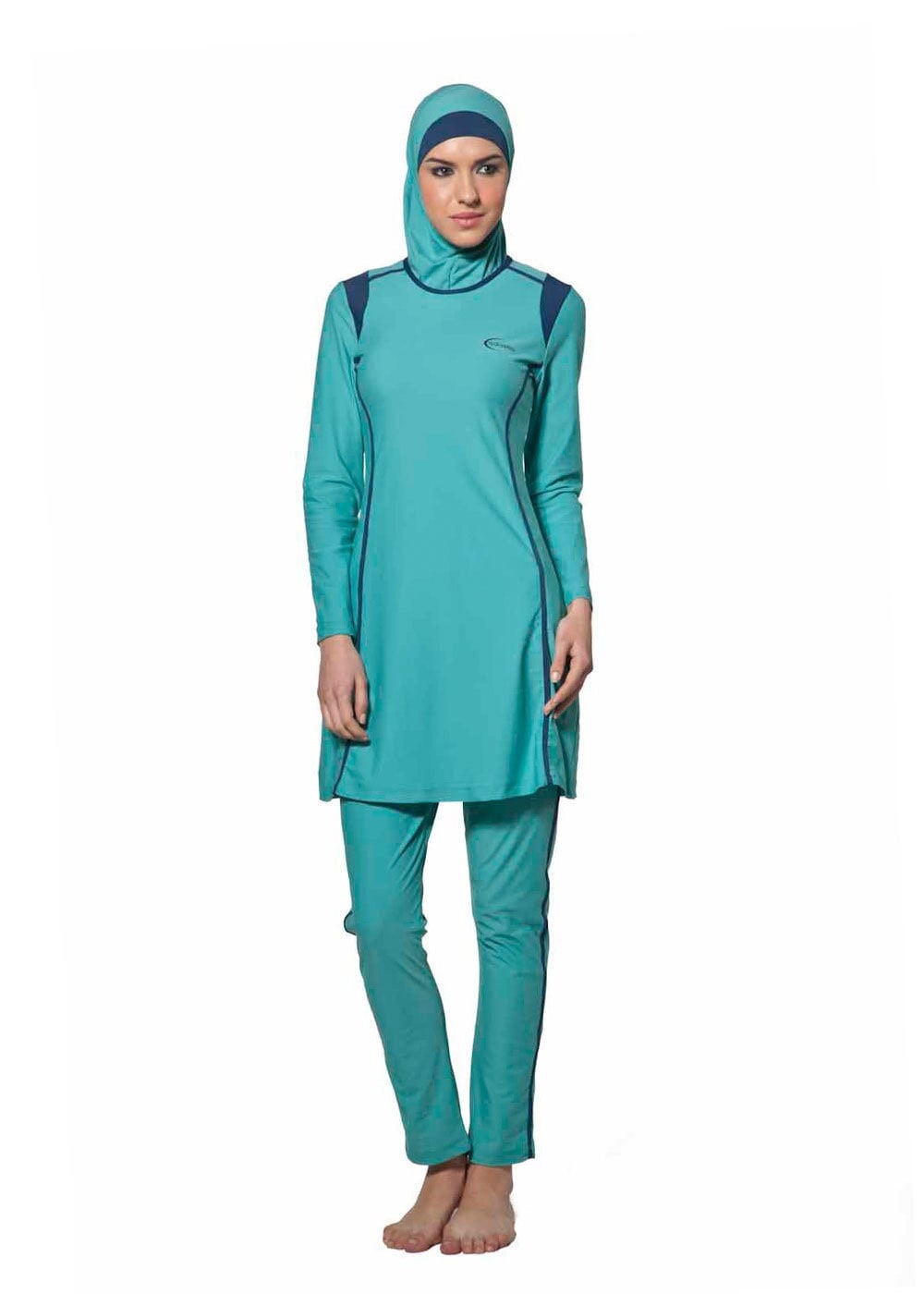 Tesettür giyim YEŞİL 4024 Adasea TESETTUR MAYO