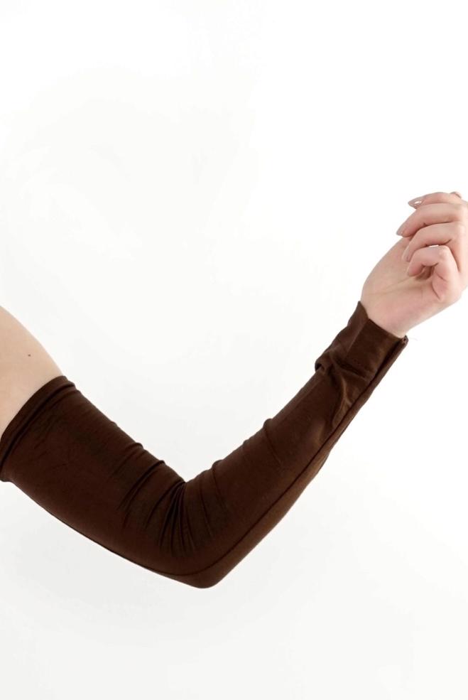 Tesettür giyim KAHVE 40057 NAMAZ KOLLUĞU - ALVİNA