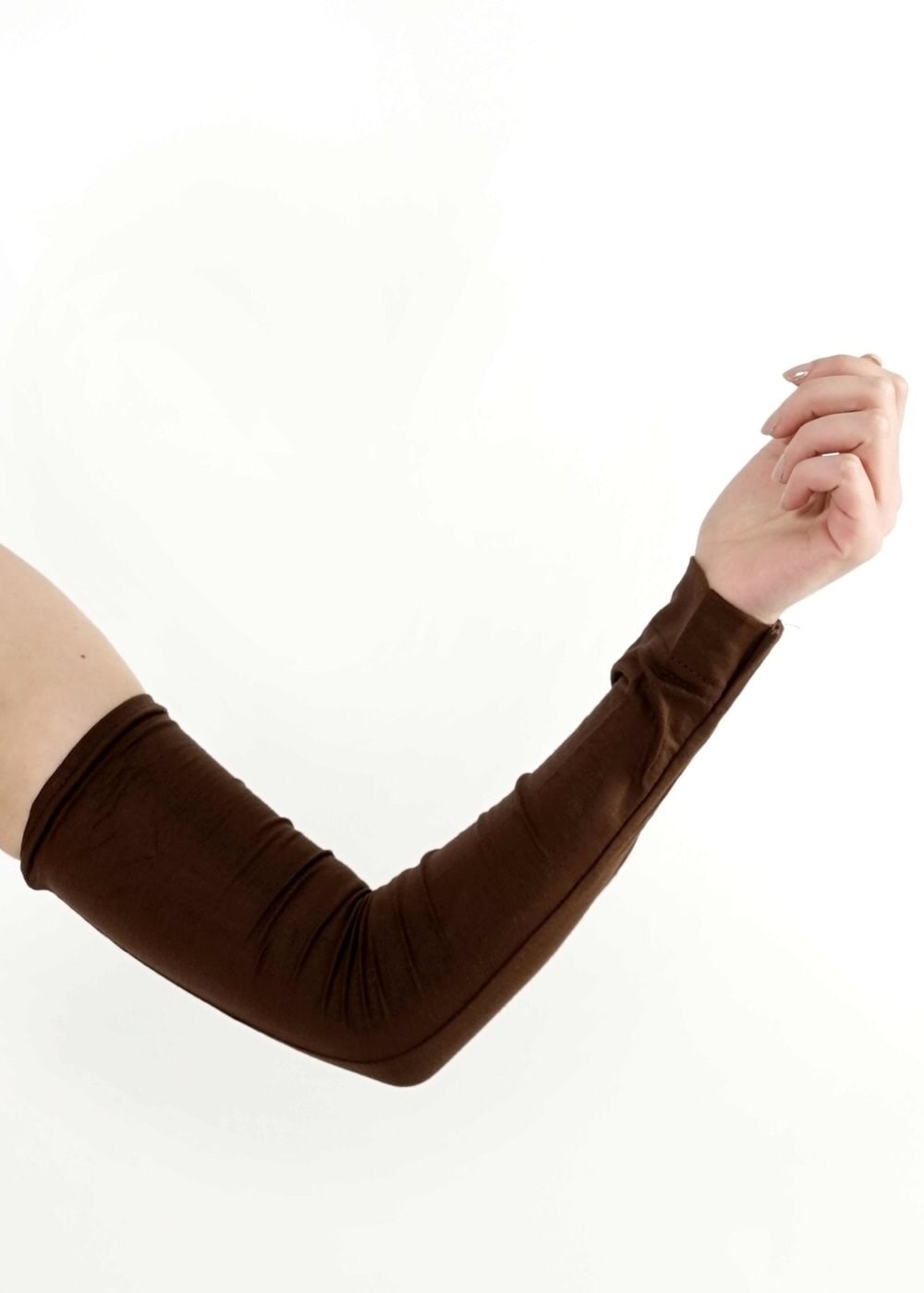 Tesettür giyim KAHVE 40057 NAMAZ KOLLUĞU