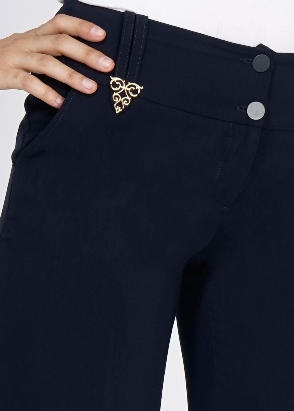 Tesettür giyim LACİVERT 7828 Virona Tesettür Pantolon