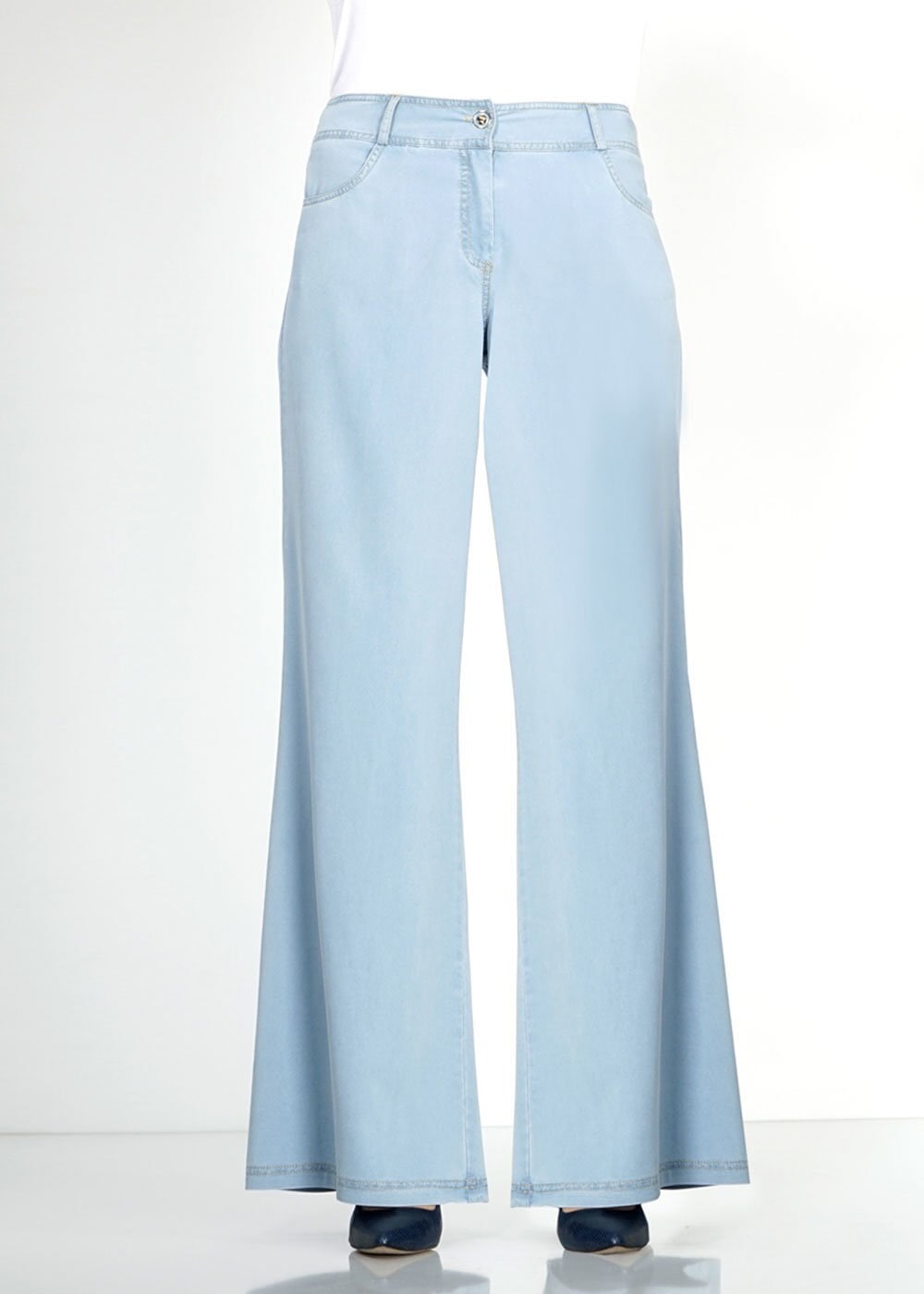 Tesettür giyim LACİVERT 7829 Celeste Düz Pantolon