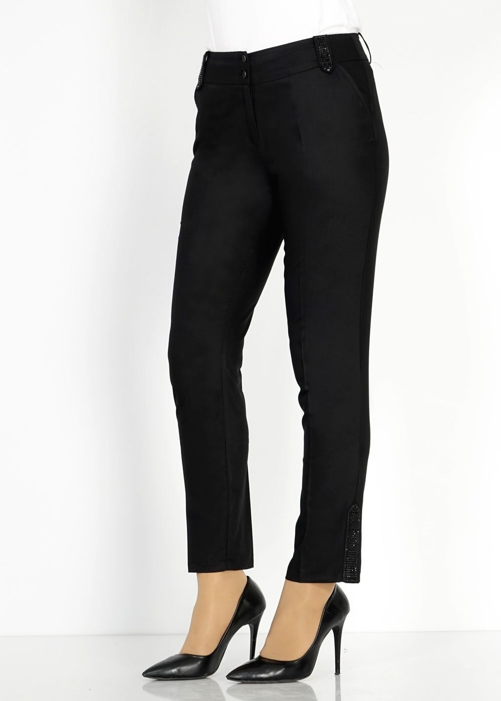 Tesettür giyim SİYAH 7831 Nadya Tesettür Pantolon