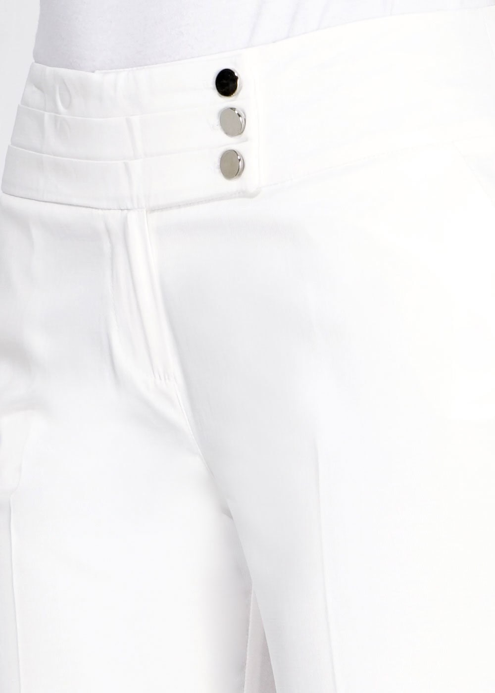 Tesettür giyim BEYAZ 7837 Peren Tesettür Pantolon