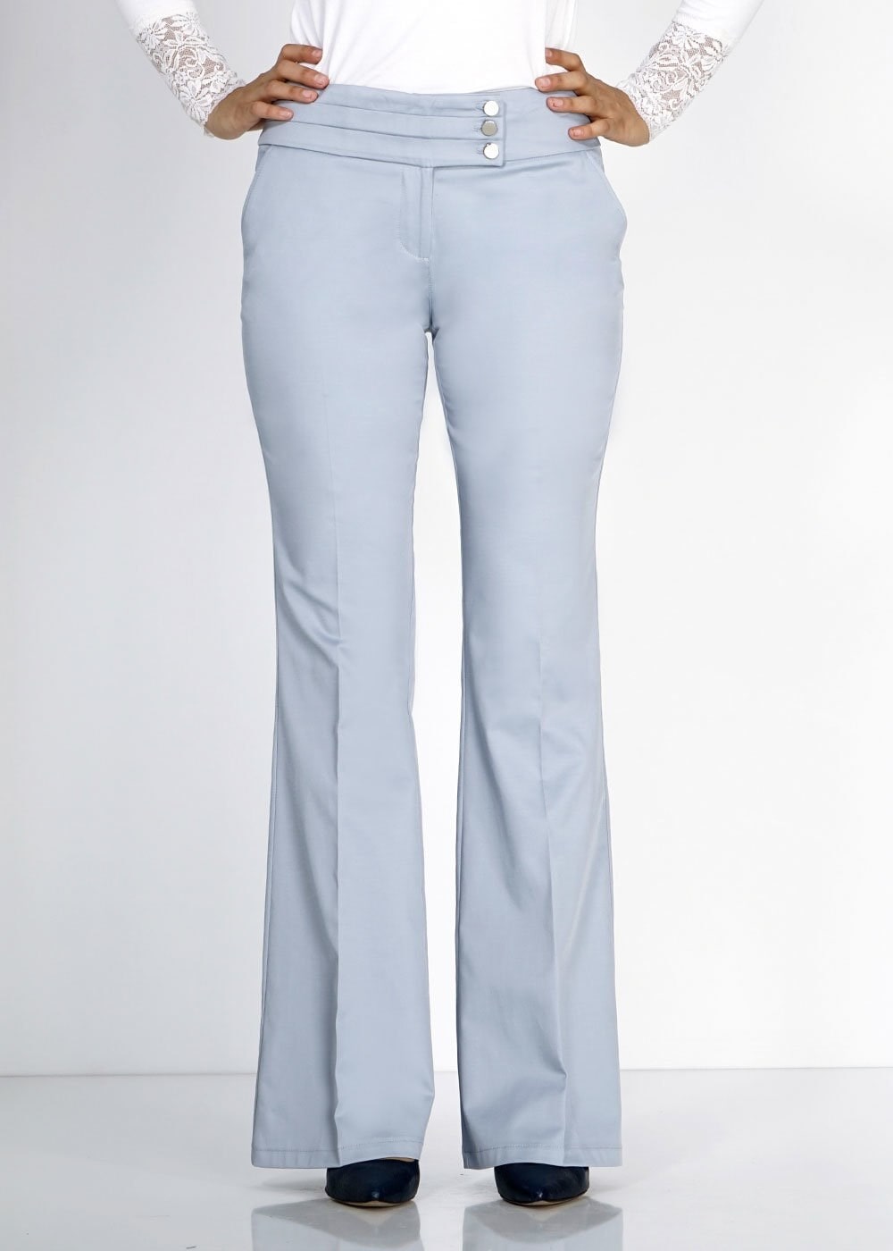 Tesettür giyim MAVİ 7837 Peren Tesettür Pantolon