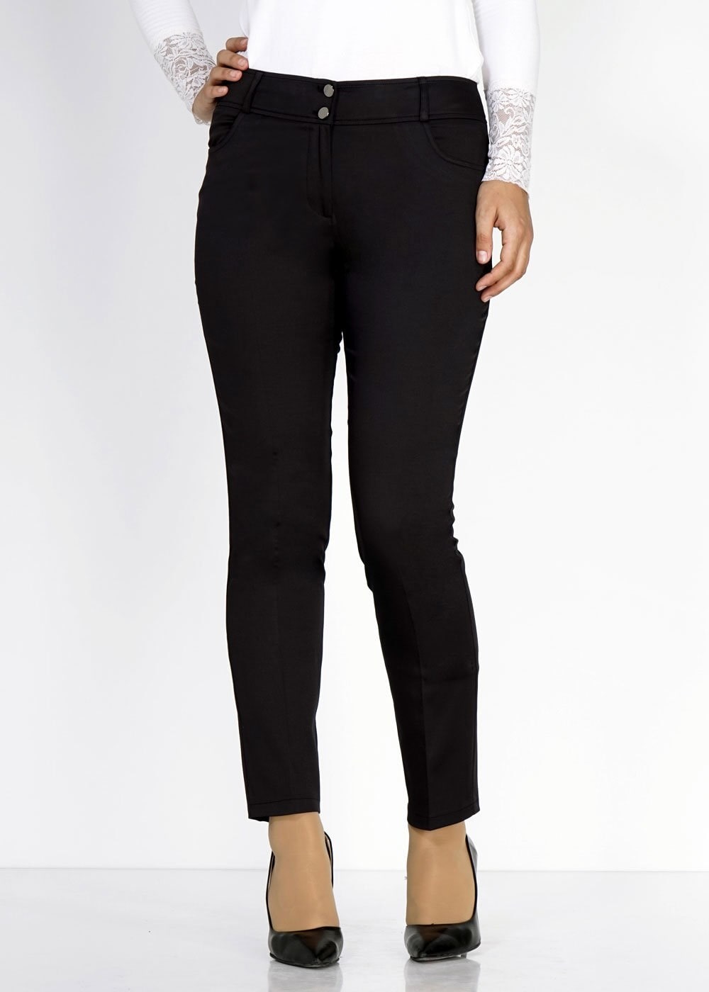 Tesettür giyim SİYAH 7838 Peren Tesettür Pantolon