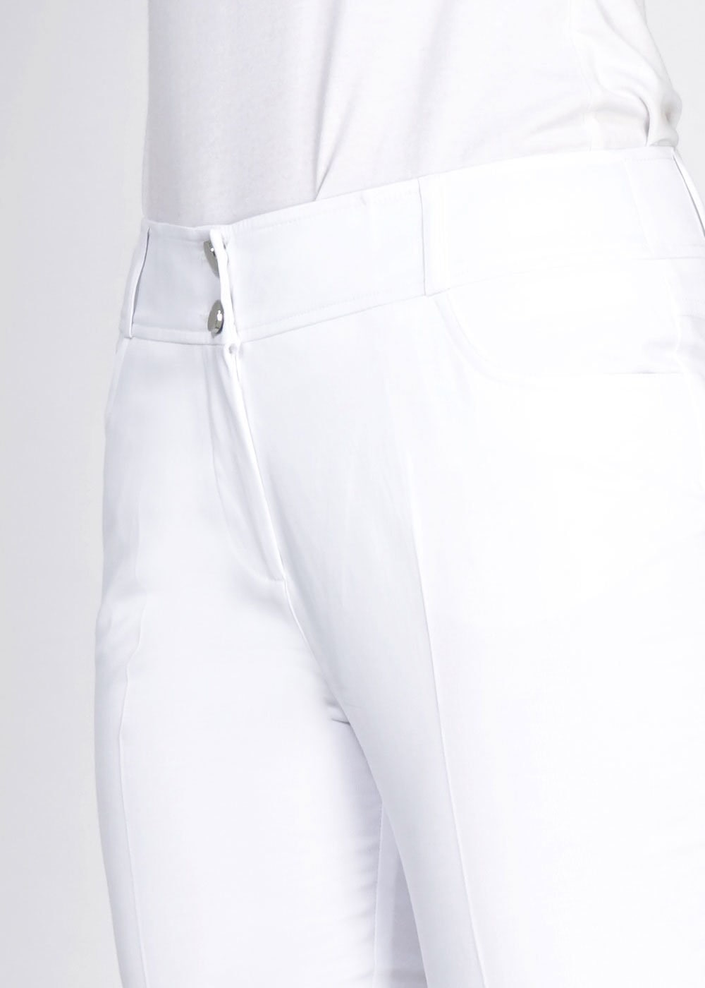 Tesettür giyim BEYAZ 7838 Peren Tesettür Pantolon