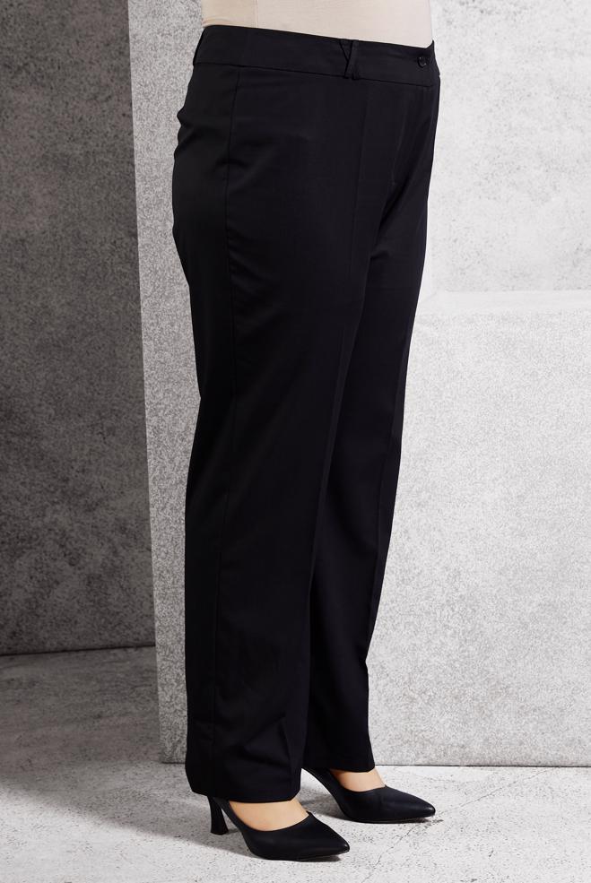 Tesettür giyim SİYAH GENİŞ PAÇA PANTOLON 7840 - ALVİNA