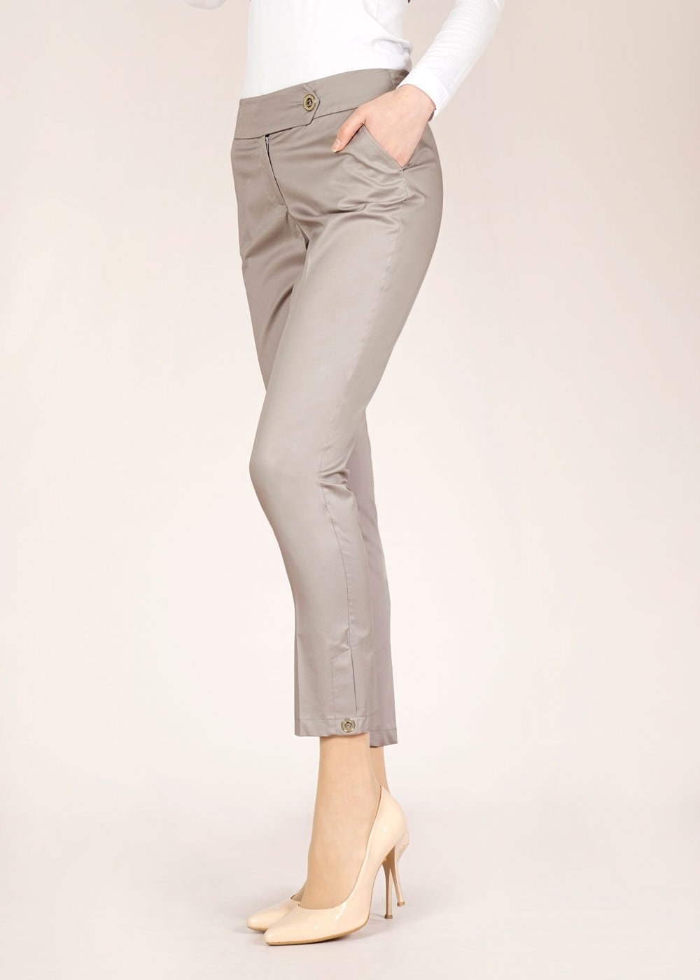 Tesettür giyim VİZON 7841 SCARLET PANTOLON 36/44 TEK38