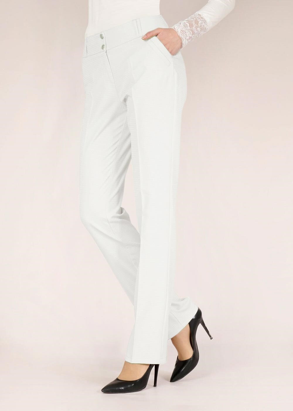 Tesettür giyim BEYAZ 7844 Belarus Tesettür Pantolon