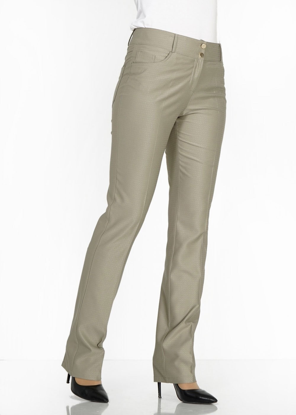 Tesettür giyim HAKİ 7847 Buğu Tesettür Pantolon