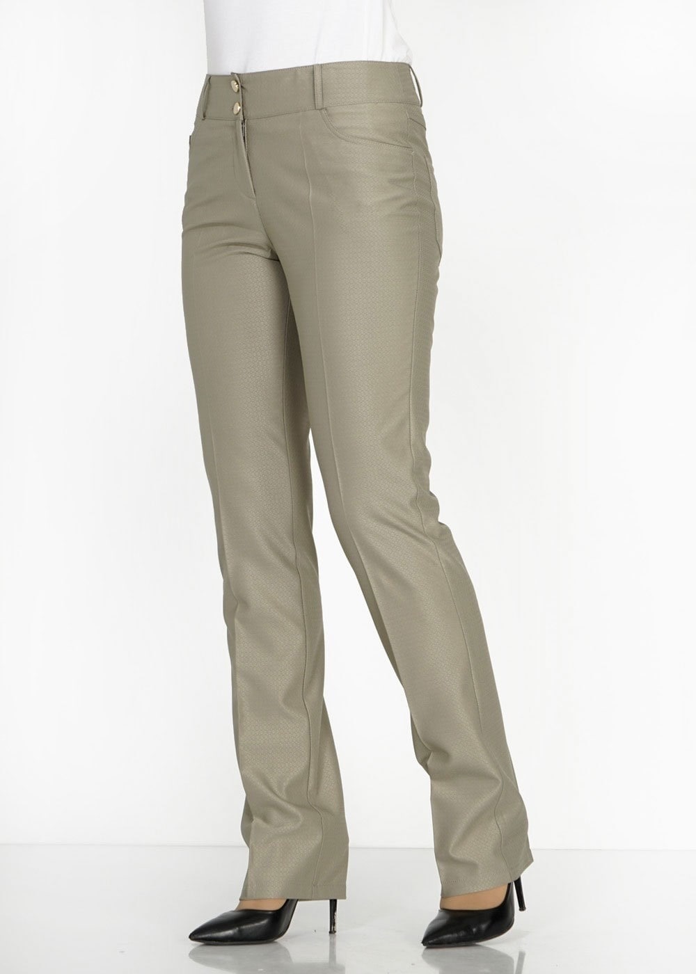 Tesettür giyim HAKİ 7847 Buğu Tesettür Pantolon