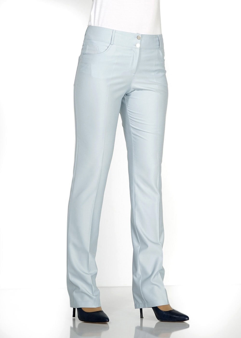 Tesettür giyim MAVİ 7847 Buğu Tesettür Pantolon