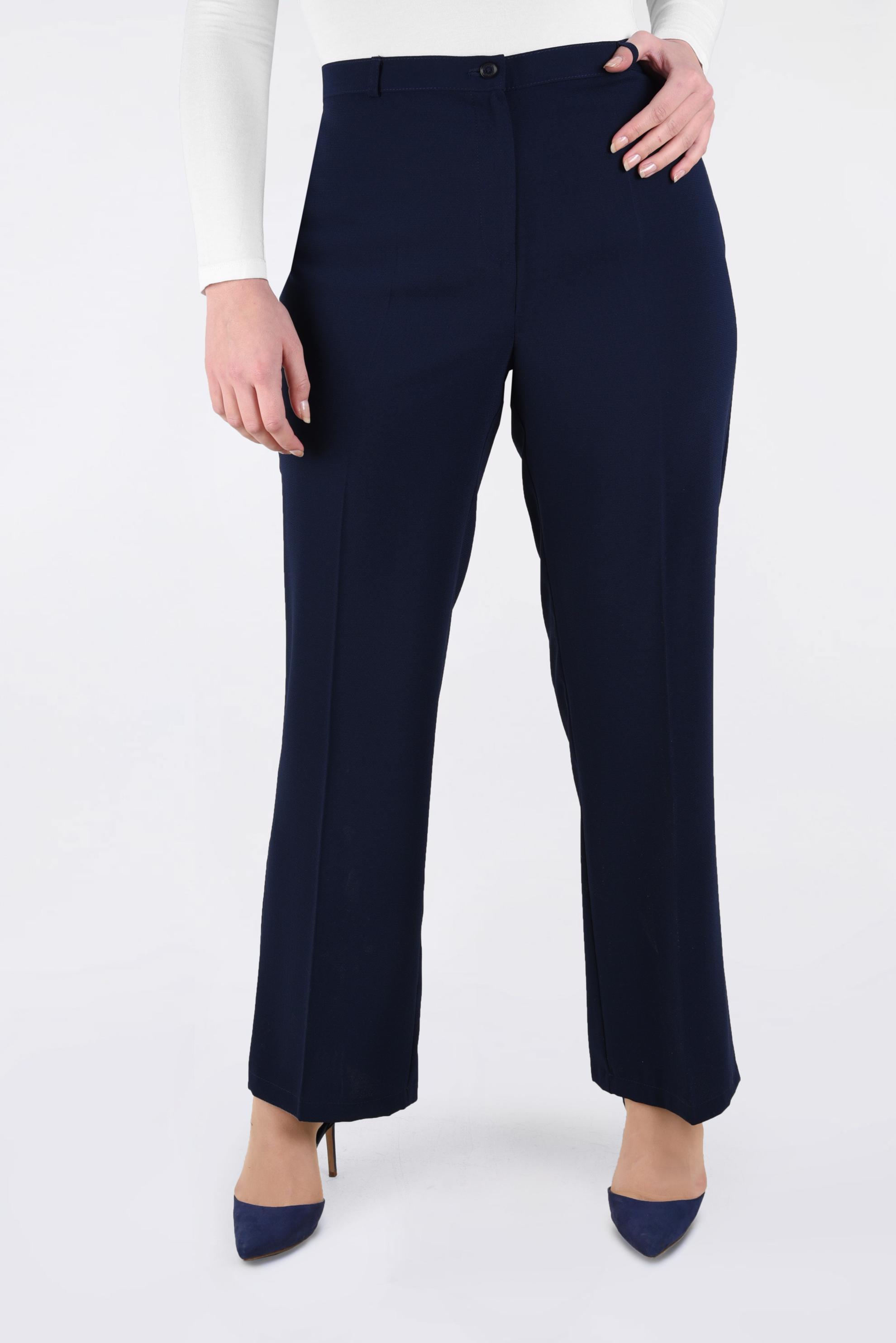 Tesettür giyim LACİVERT FERMUARLI BORU PAÇA PANTOLON 7850 