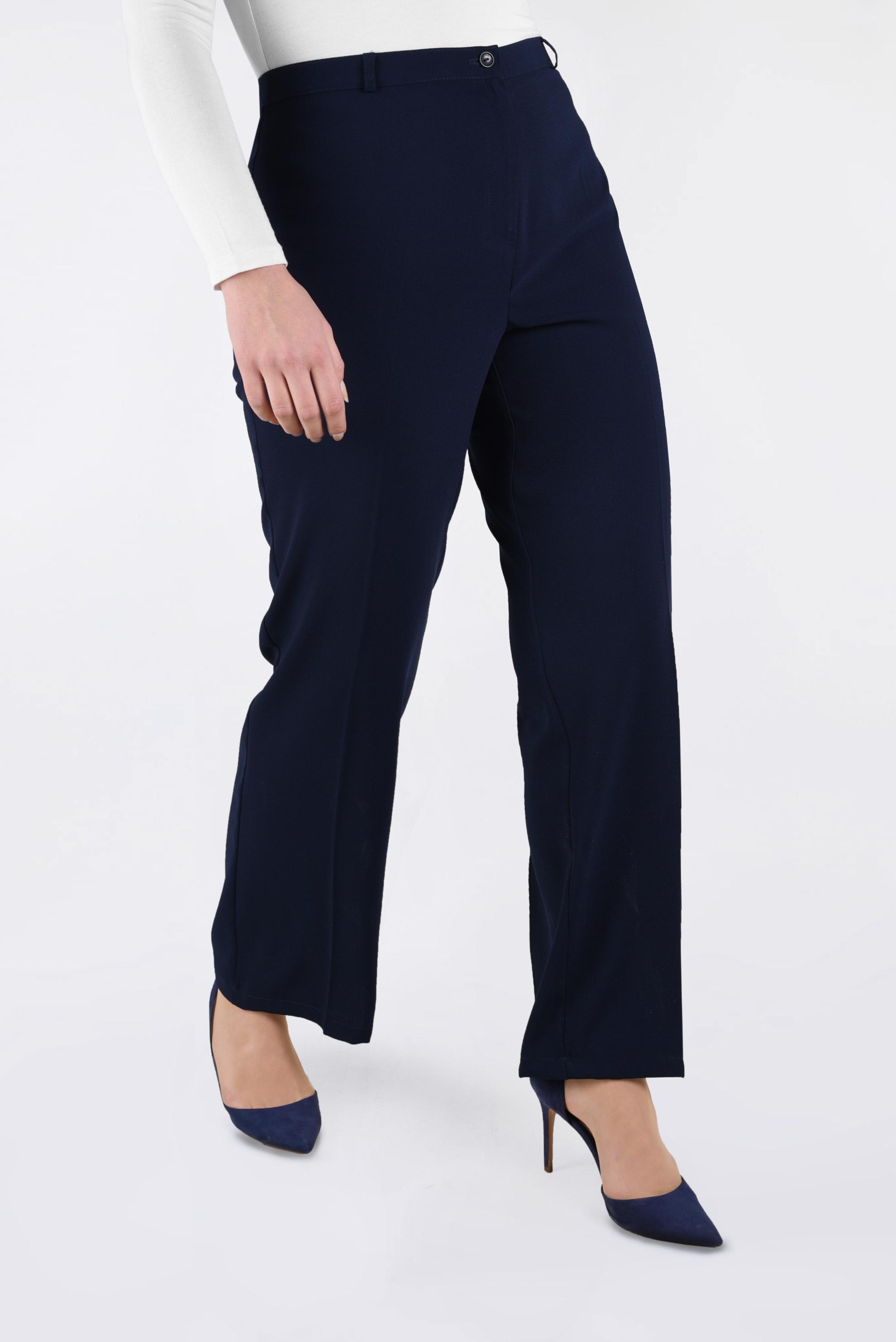 Tesettür giyim LACİVERT FERMUARLI BORU PAÇA PANTOLON 7850 