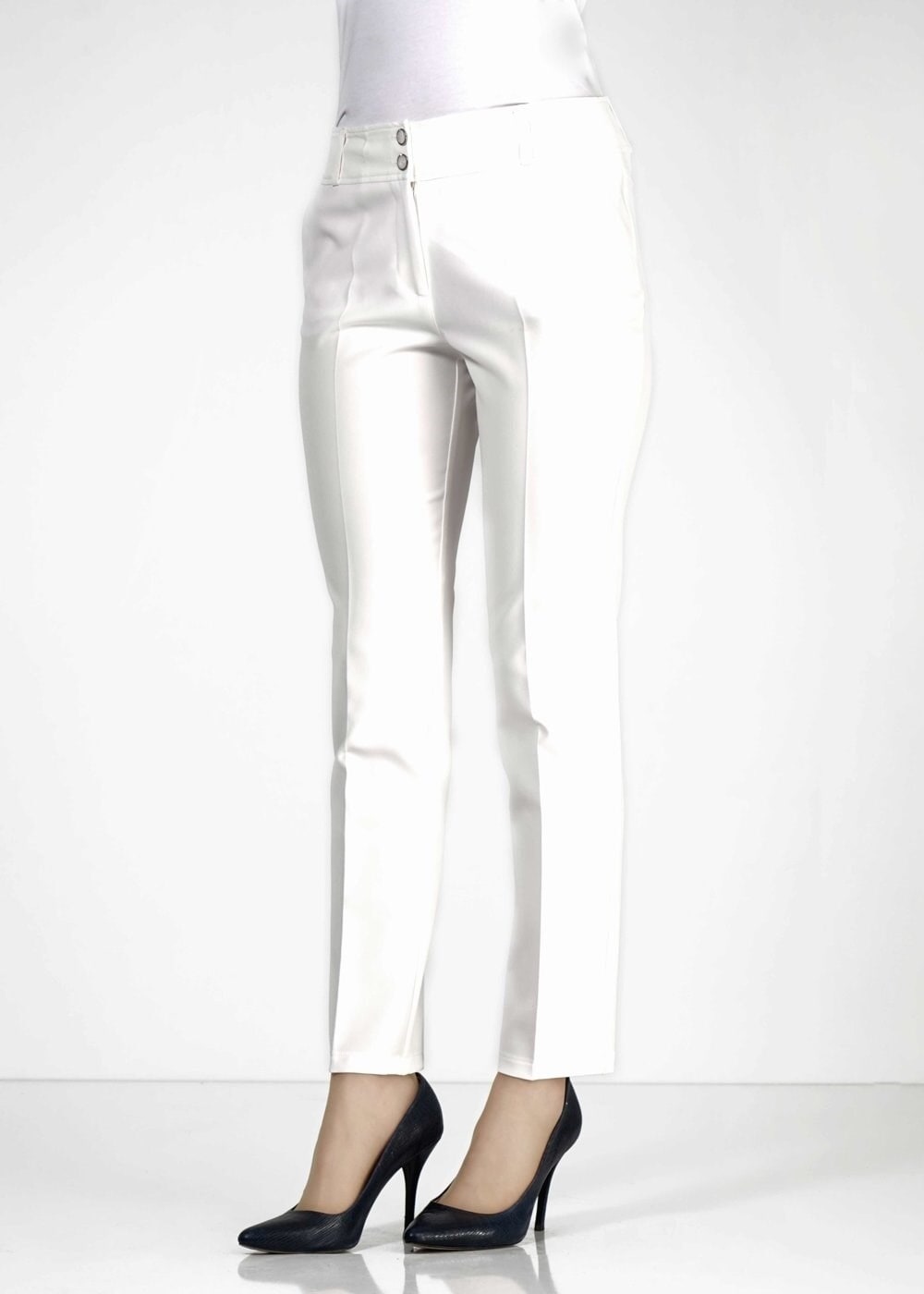 Tesettür giyim BEYAZ 7852 Dilma Tesettür Pantolon 38/46 TEK38