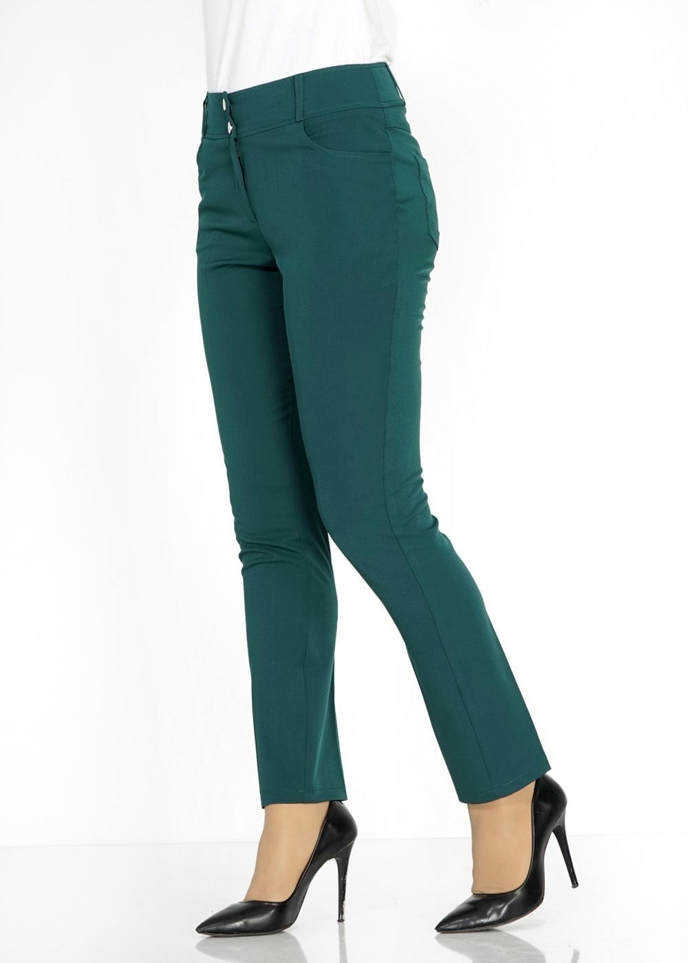 Tesettür giyim YEŞİL 7857 Harris Tesettür Pantolon