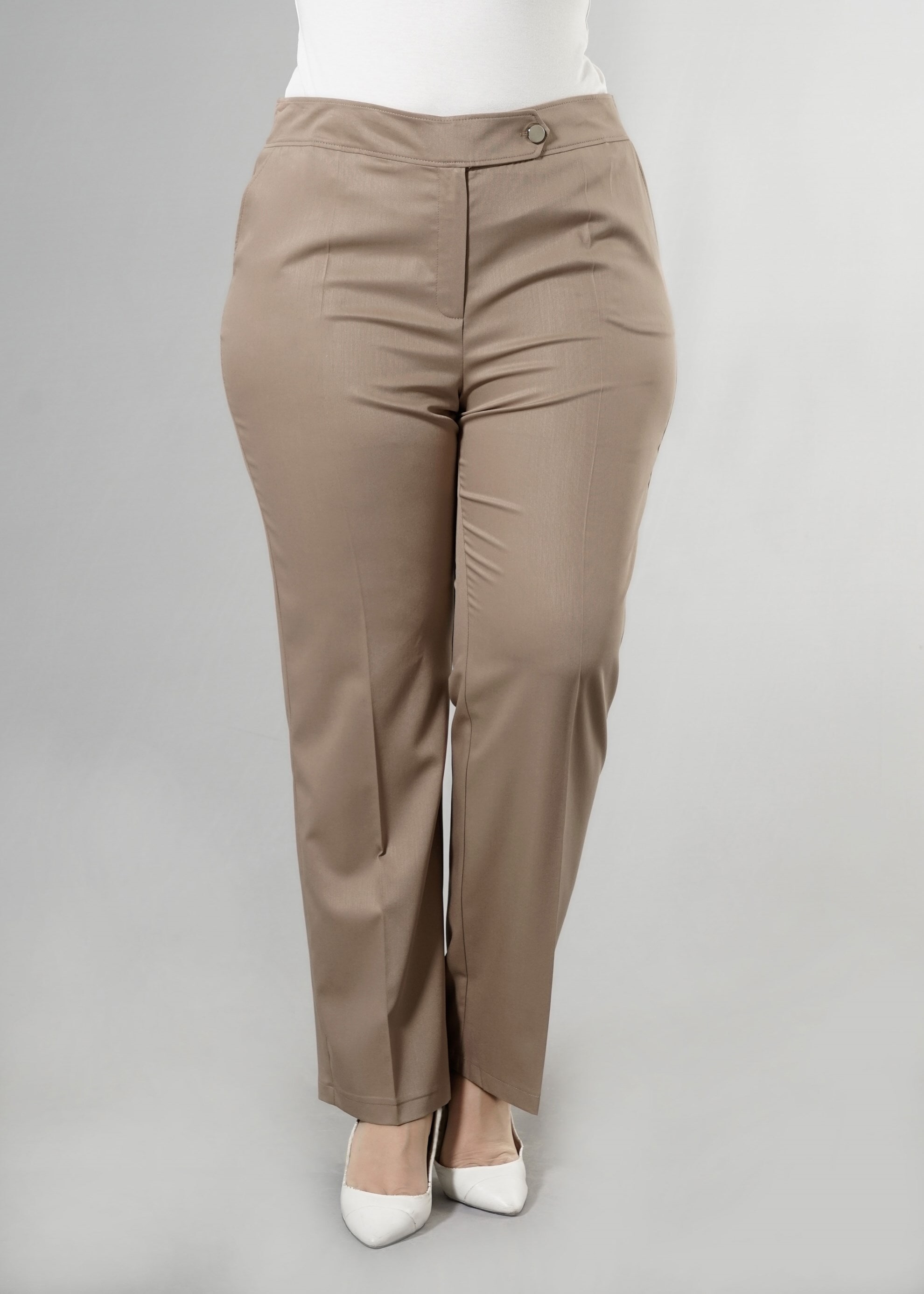 Tesettür giyim KAHVE 7860 Natalia Tesettür Pantolon 44/52 TEK42