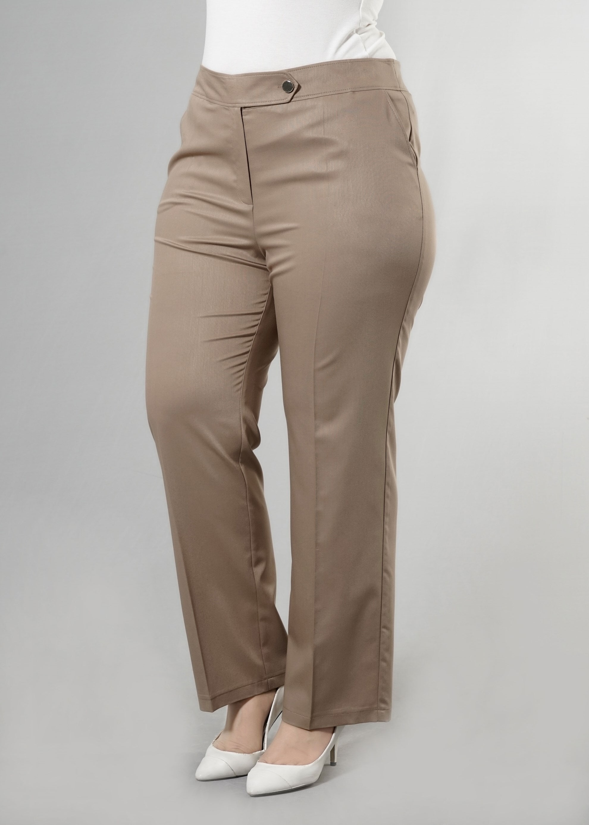 Tesettür giyim KAHVE 7860 Natalia Tesettür Pantolon 44/52 TEK42