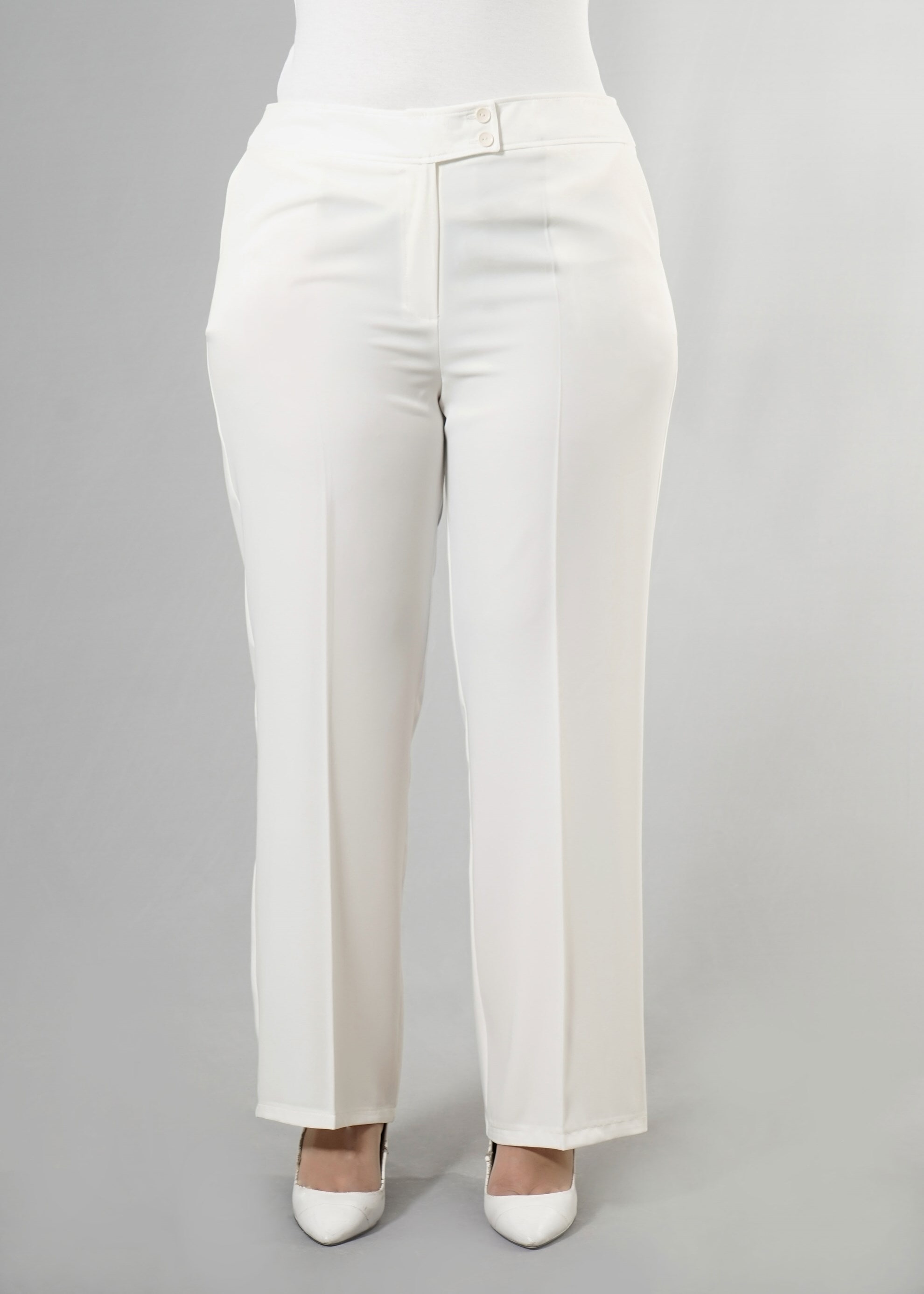 Tesettür giyim BEYAZ 7868 Sarah Tesettür Pantolon 44/52