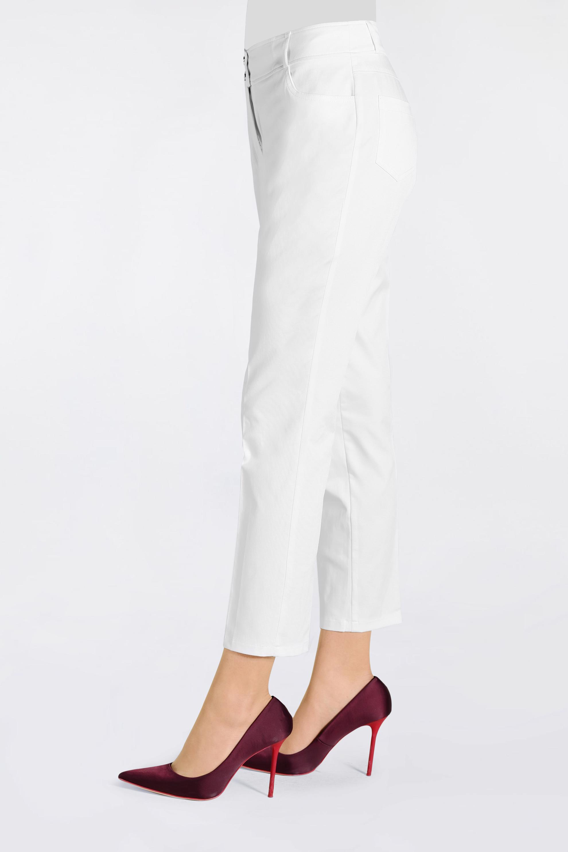 Tesettür giyim BEYAZ CEP DETAYLI DAR PAÇA PANTOLON 7871