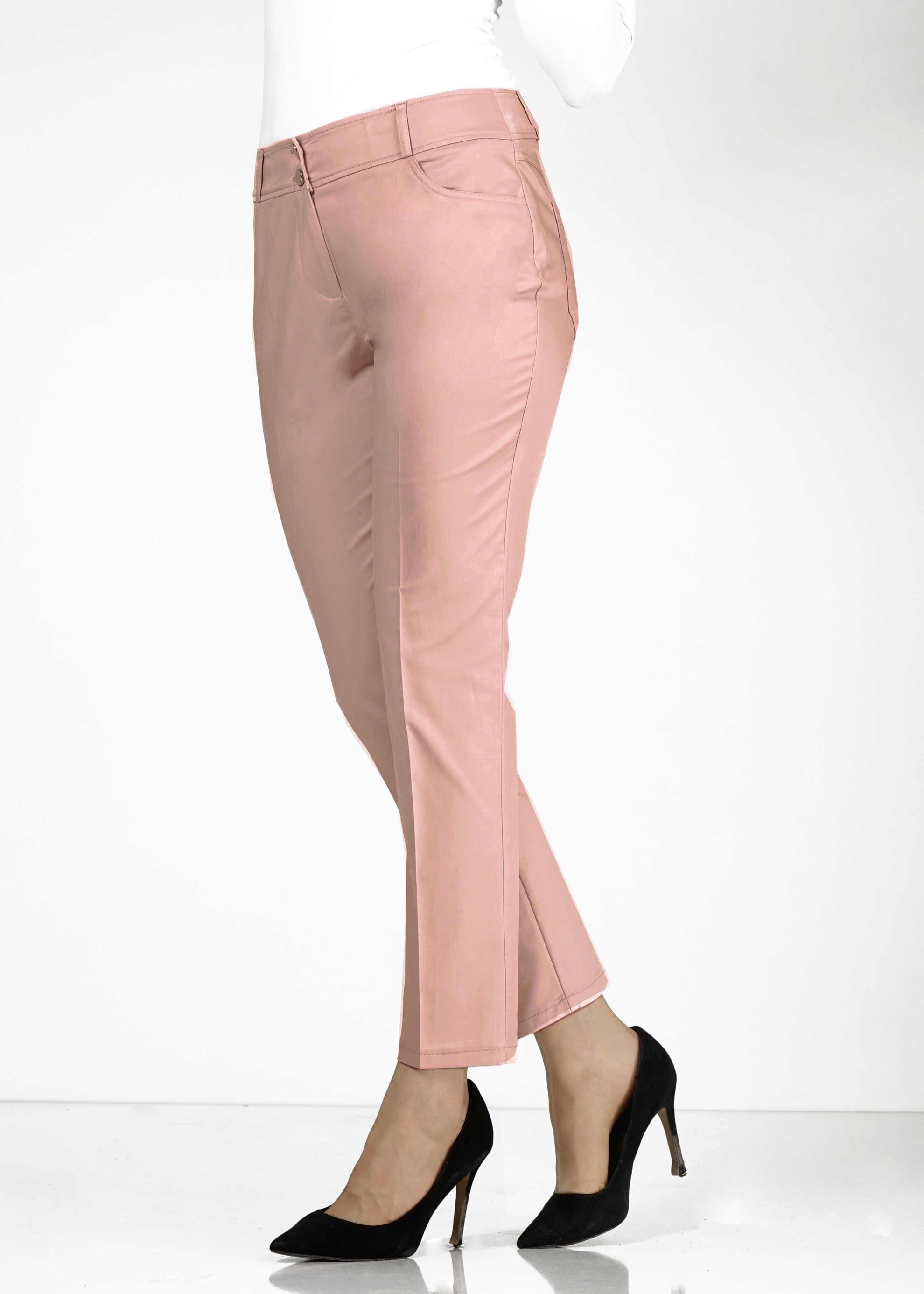 Tesettür giyim PUDRA CEP DETAYLI DAR PAÇA PANTOLON 7871