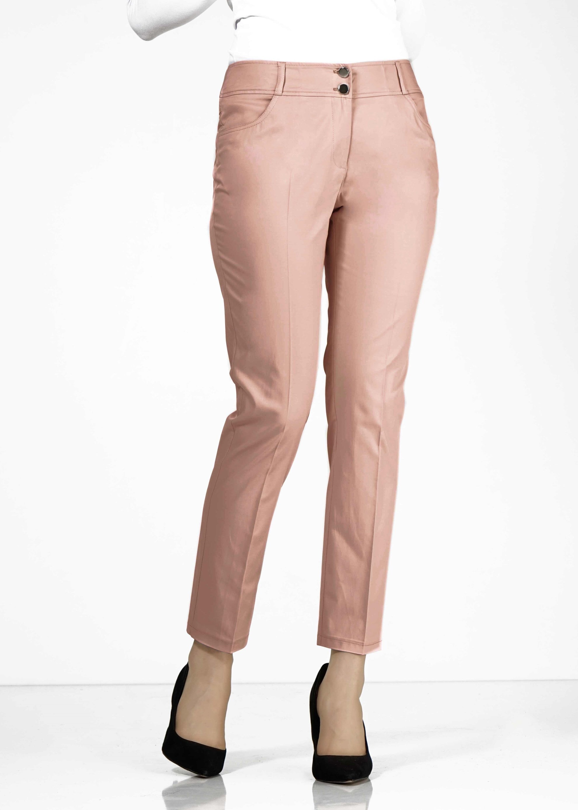 Tesettür giyim PUDRA CEP DETAYLI DAR PAÇA PANTOLON 7871